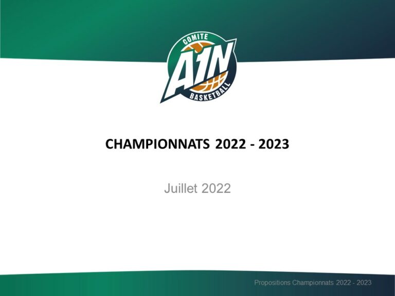 Championnats séniors