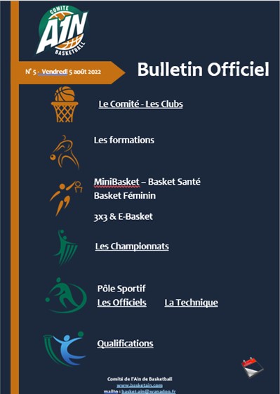 Bulletin officiel du 5 août 2022