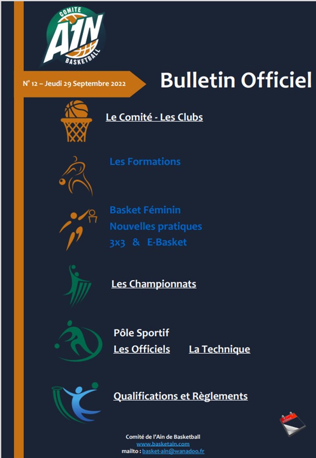 Bulletin officiel du 29 septembre 2022