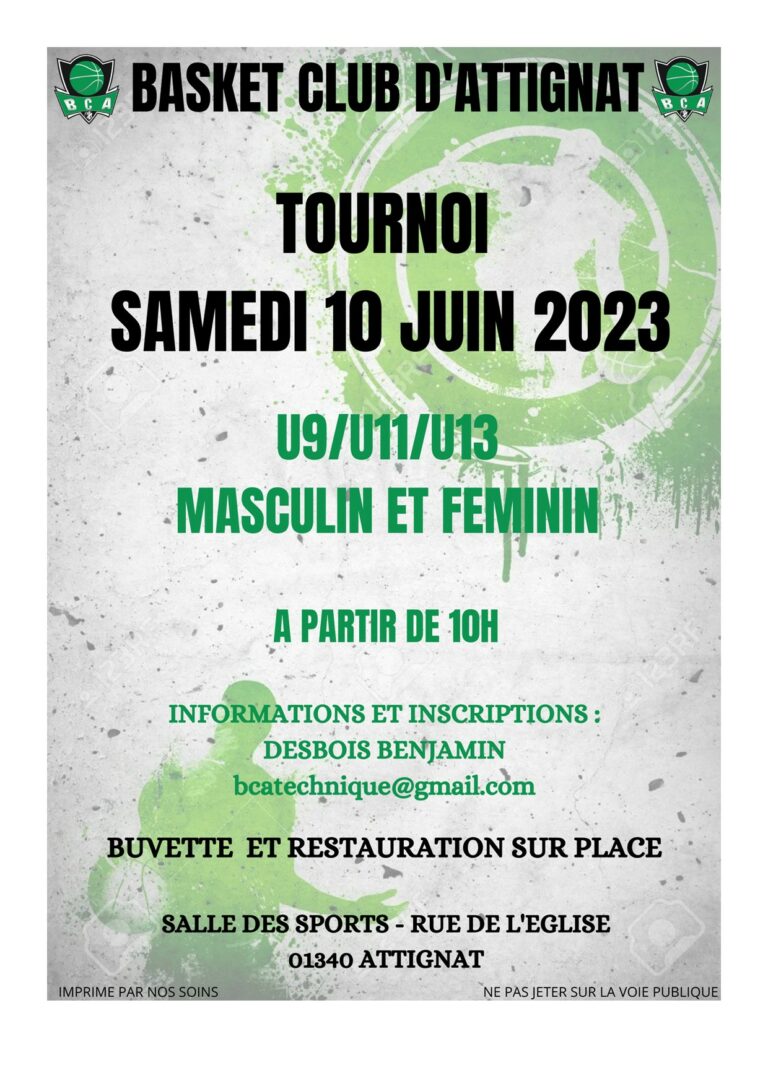 Attignat fait son tournoi