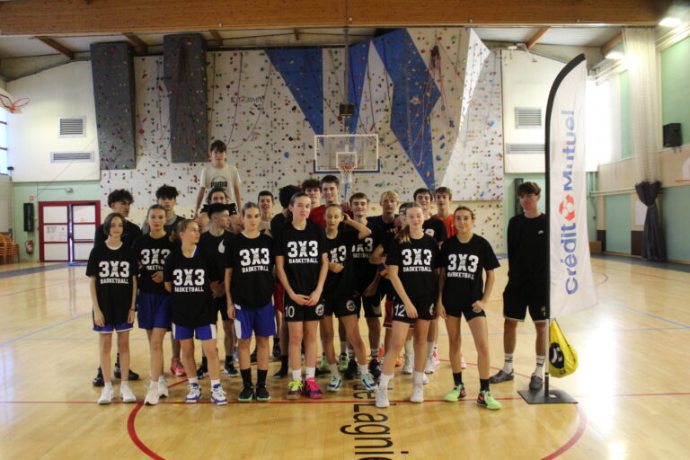 3×3 les U15 filles avec les U18 garçons