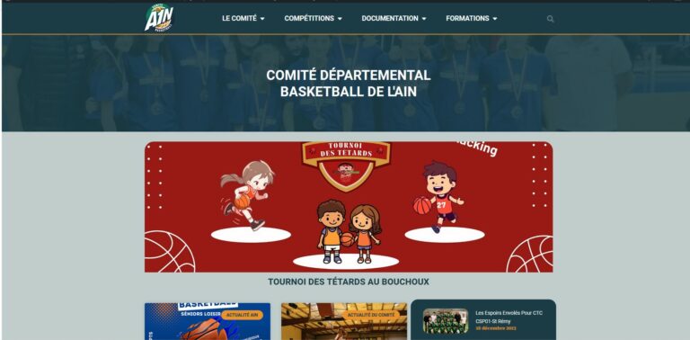 Nouveau site pour le comité