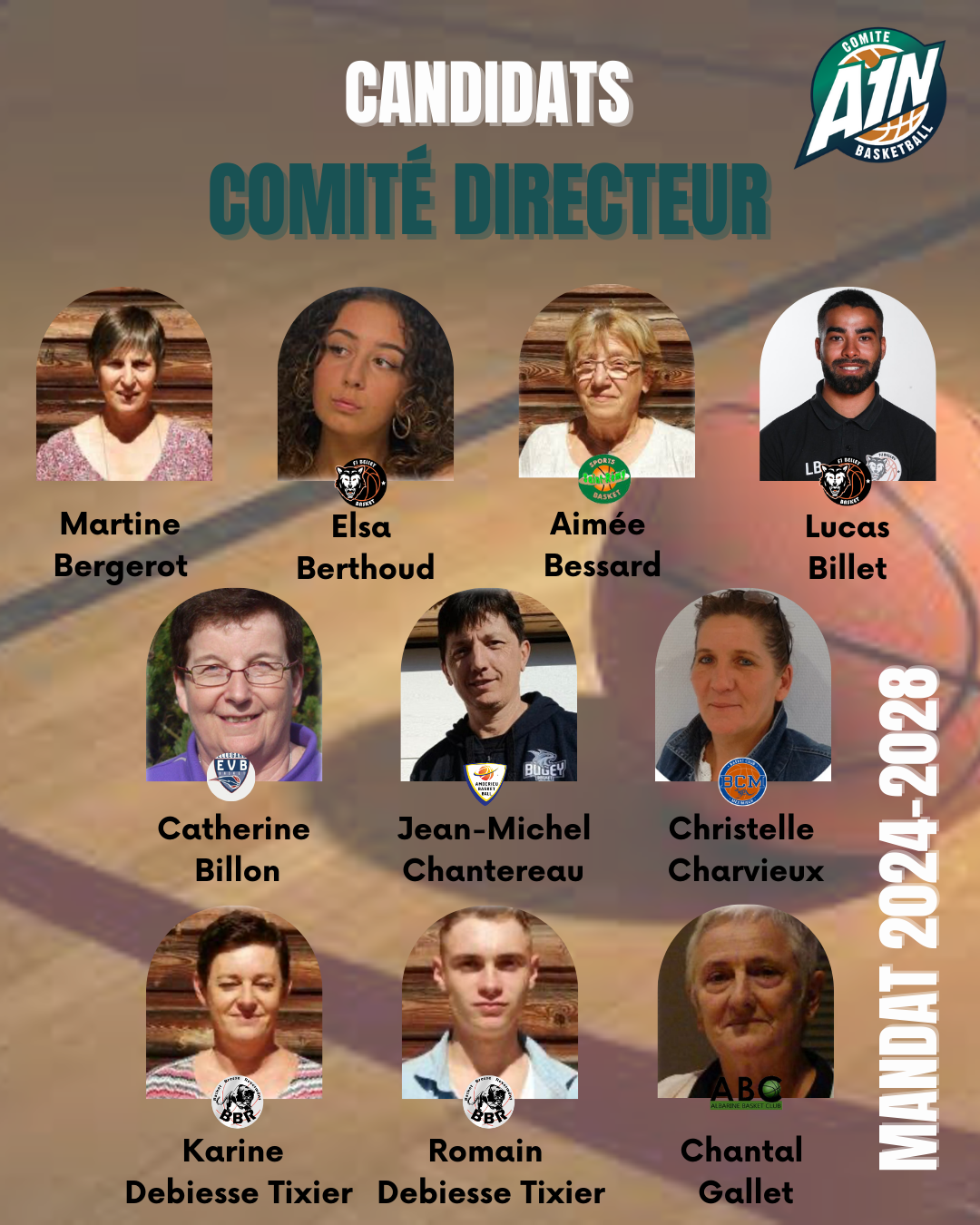 De nouvelles têtes au comité directeur – basketain