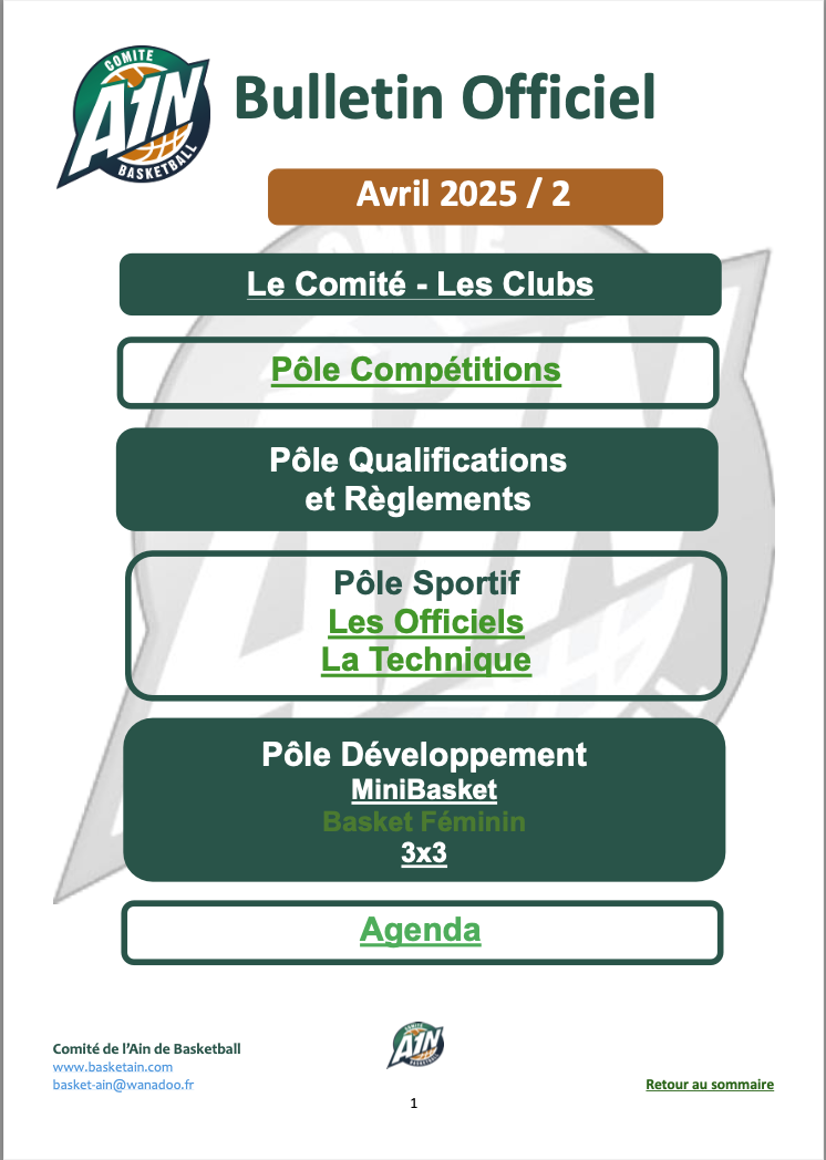 Bulletin Officiel N°17
