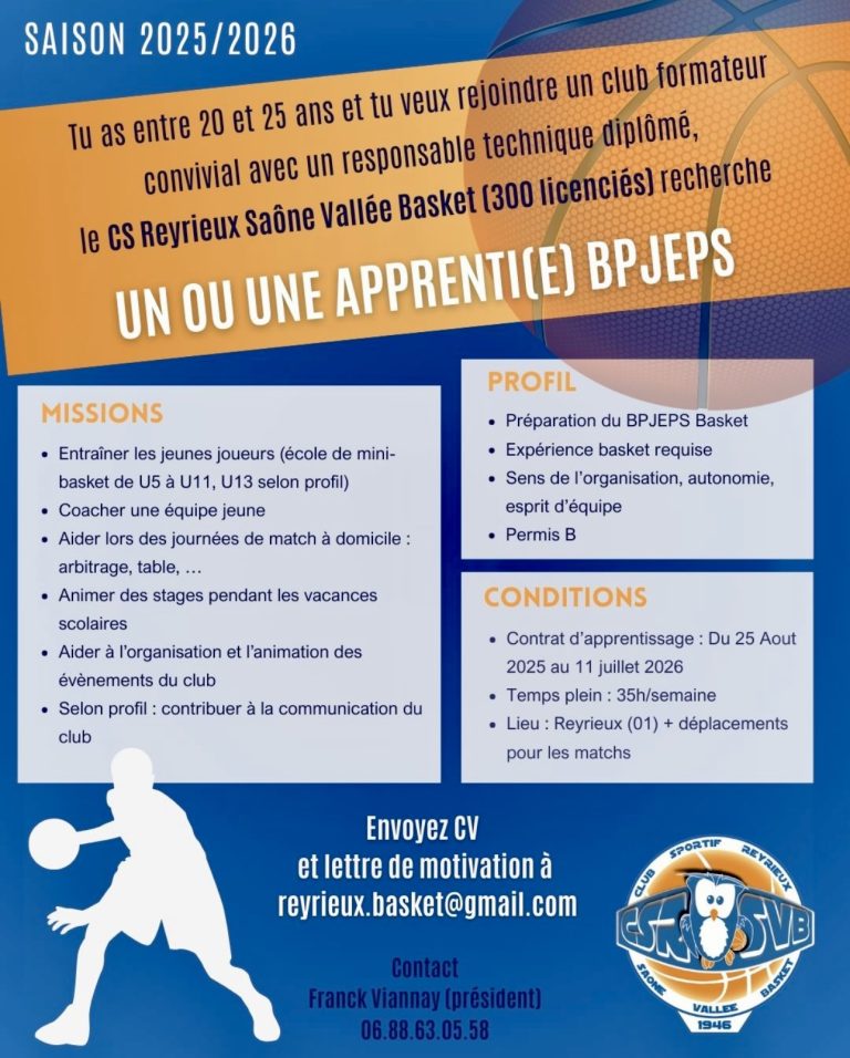 RECHERCHE APPRENTI(E) OU BPEJEPS