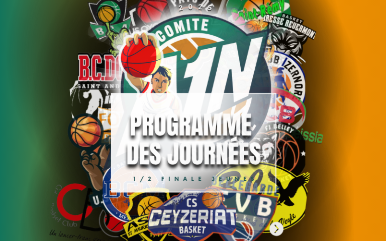 Découvrez le planning des 1/2 Finales Jeunes !