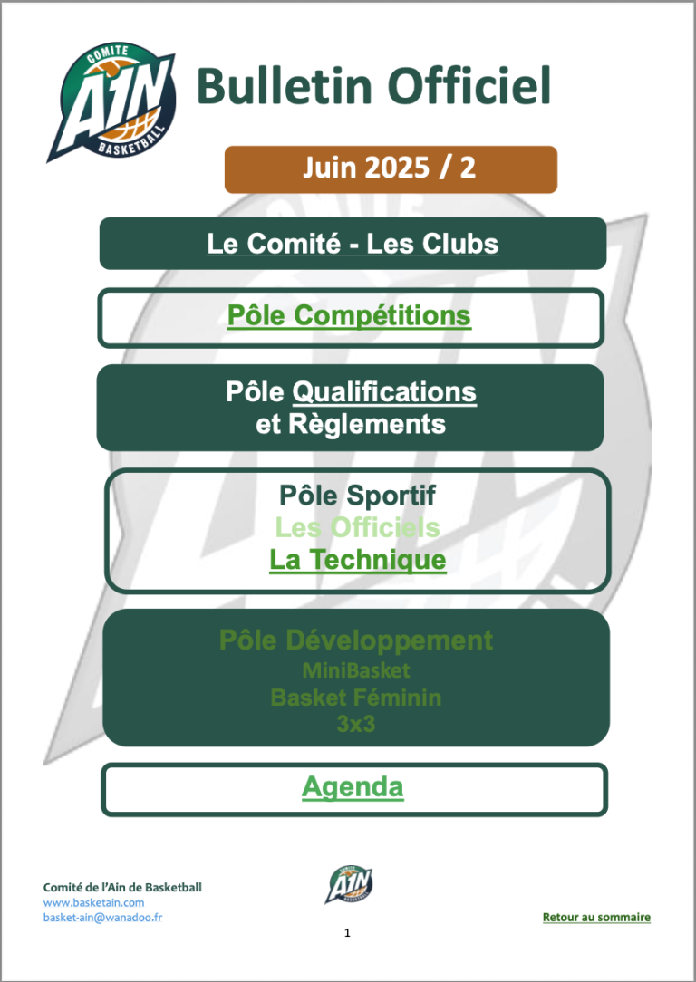Bulletin Officiel n°20