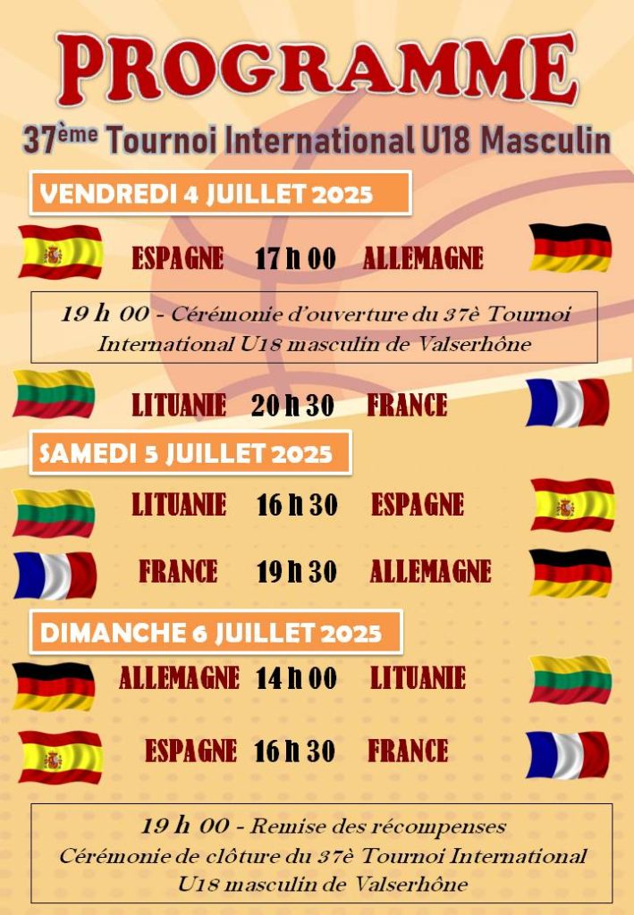 Programme 37e Ti 2025