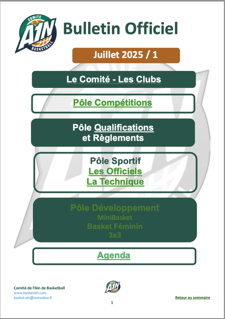 Bulletin Officiel n°21