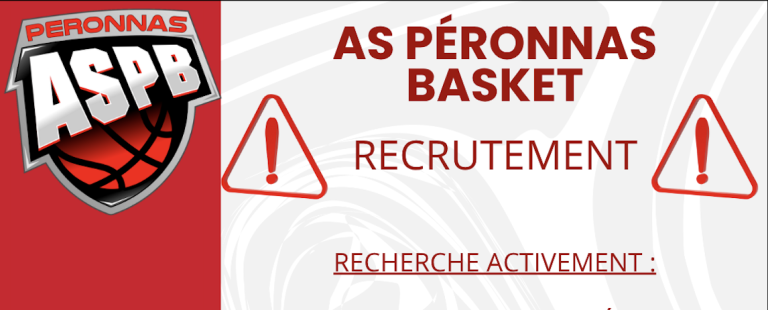 Péronnas recrute pour la saison prochaine !