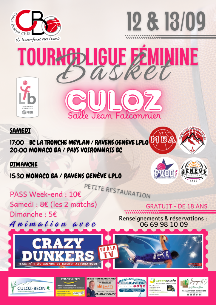 Affiche Tournoi Ligue Crazy Dunkers