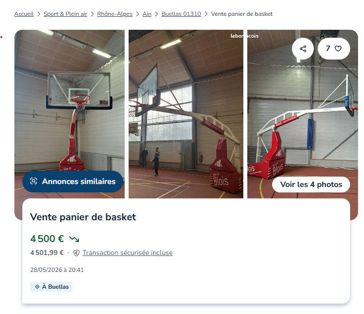 Vente Panier Basket 1