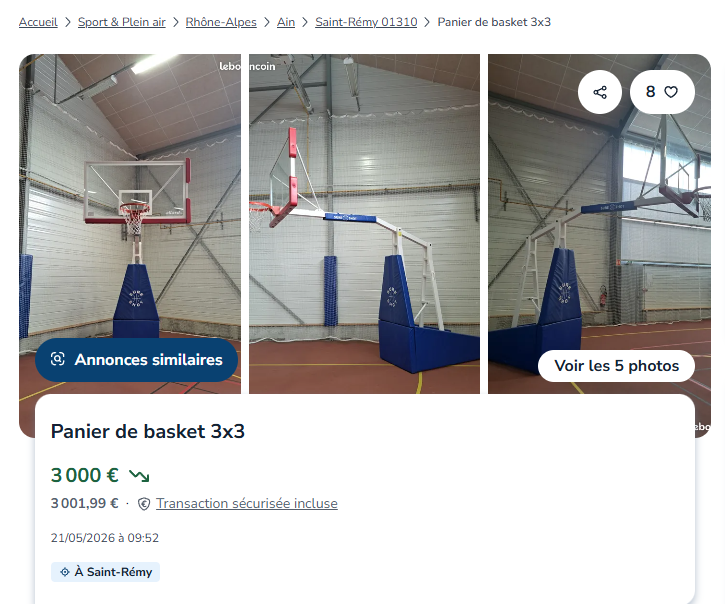 Vente Panier Basket 2