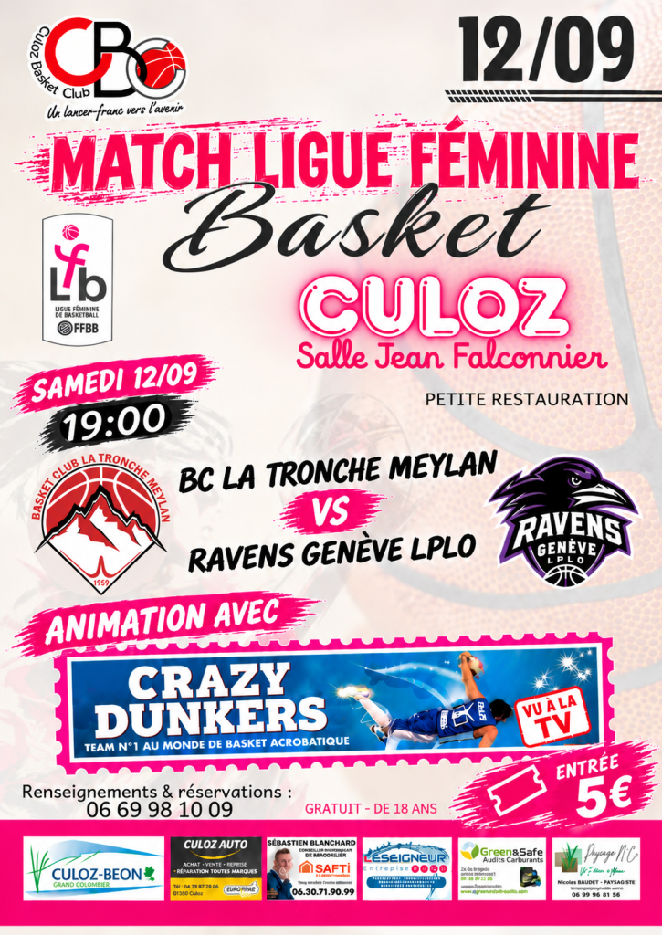 Affiche Match Du 12 09