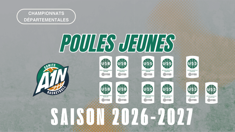 Saison 2026-2027 : les poules Jeunes dévoilées
