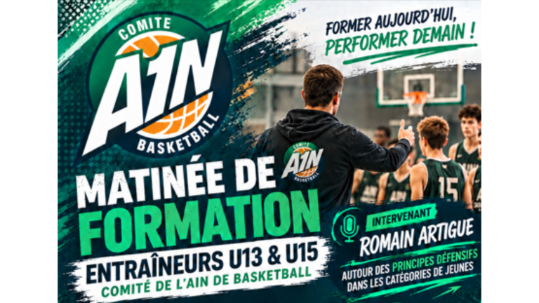 Matinée de formation pour les entraîneurs et coachs U13 et U15